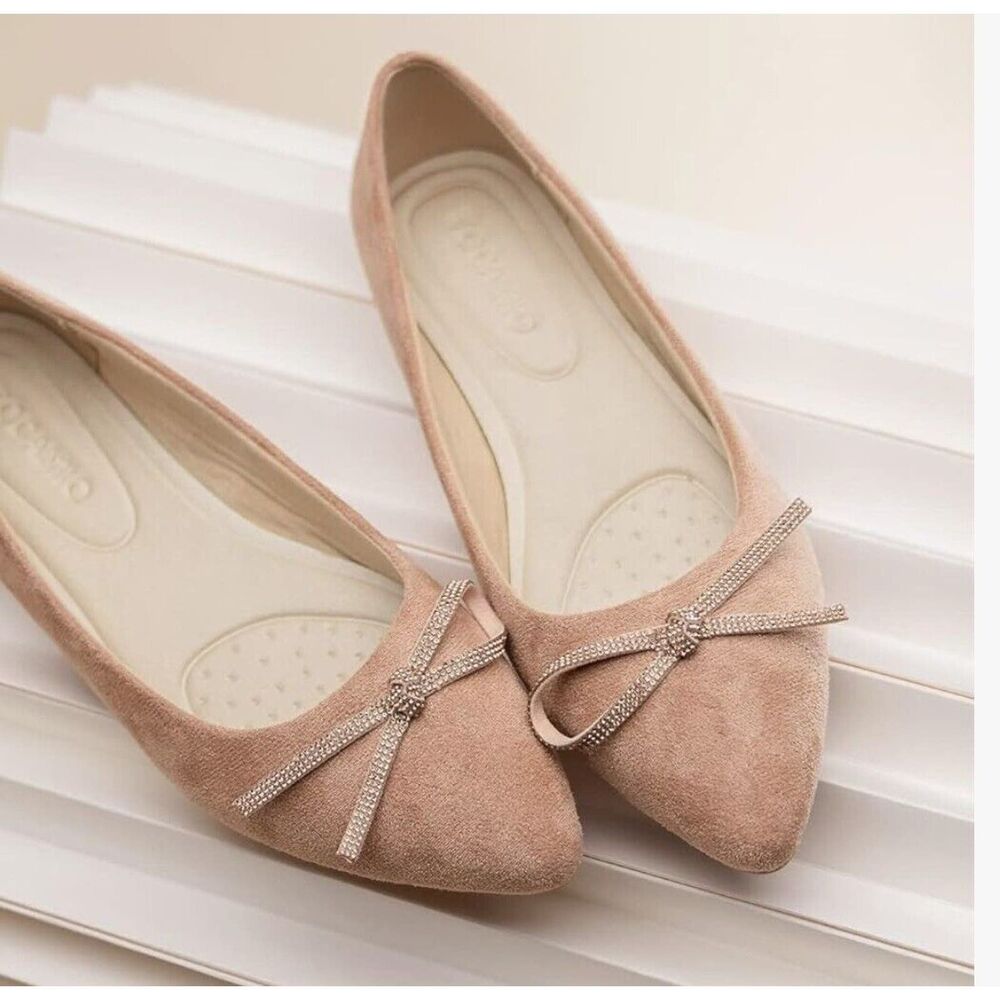 Tocamio Suede Sz 7.5 Women's Ballet Flats